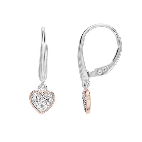 LeRose by Lexi and Rose Sterling Silver Two-Tone 1/10 Carat White ...