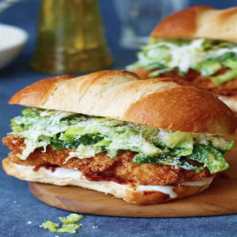 The 15 Homemade Steps to Make Yummy Crispy Chicken Caesar Sandwich ...