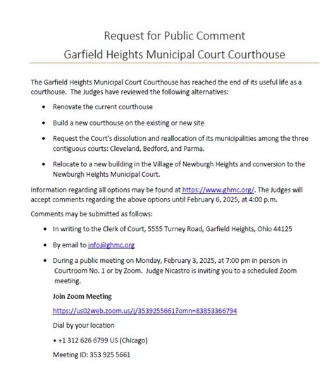 GHMC News | Garfield Heights Municipal Court