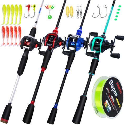 FRRTC Fishing Rod and Reel Set 1.65M/1.8M 5.5/6 Feet Casitng Set ...