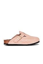 BIRKENSTOCK Boston Clog in Light Rose Suede | REVOLVE