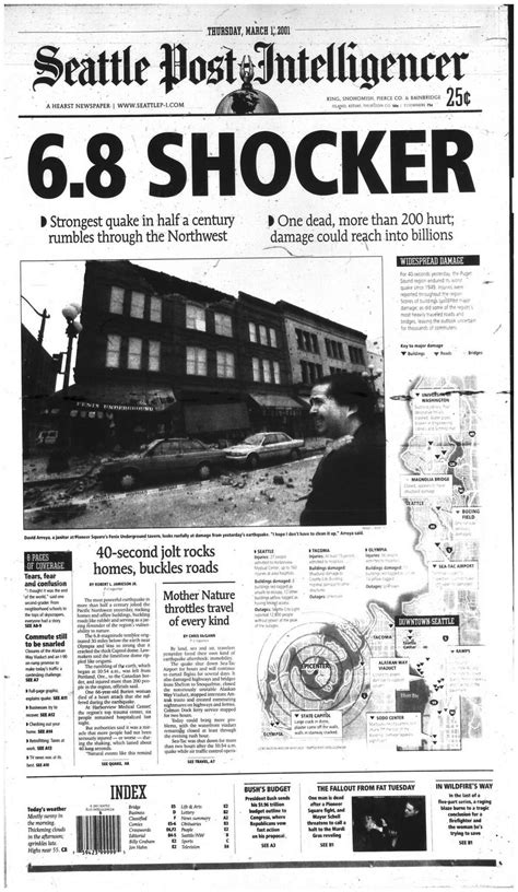 20 years ago today: 6.8 Nisqually earthquake rocked Western Washington