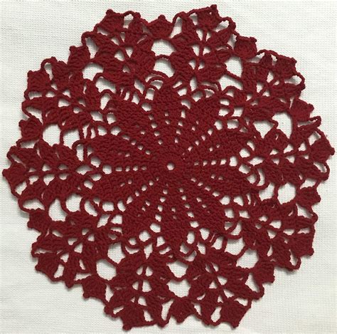Buy Crochet House Handmade Crochet Red Table Mat Online at Low Prices ...