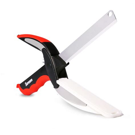 Buy Szresm 2-in-1 Clever Food Chopper Cutter Smart Stainless Steel ...