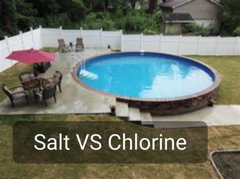 And what is the difference between a saltwater pool and a chlorinated pool?