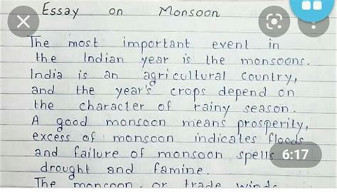 Write a reflection essay on how the moonsoons affect the filipino ...