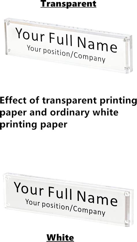 IEEK Personalized Clear Acrylic Desk Name Plate for India | Ubuy