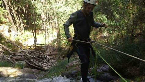 Barranquismo en el río Tines, Outes - Central de Reservas