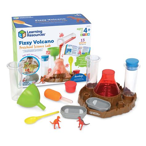Learning Resources Fizzy Volcano Science Kit - 13 Pieces, Ages 4 ...