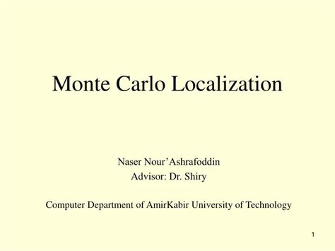 Image result for Monte Carlo Localization Explained