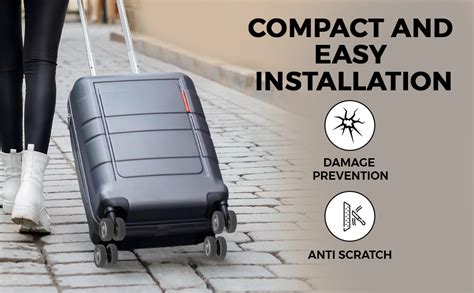 Trupradh Travel Luggage Wheel Cover Protection Covers, Silicone ...