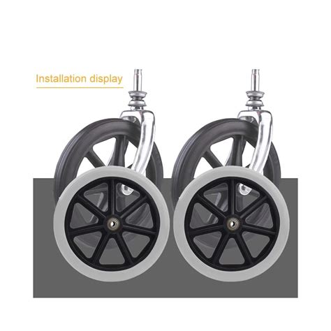 Buy 2PCS 8 Wheel Replacement for Wheelchair Front Wheels Rollator ...