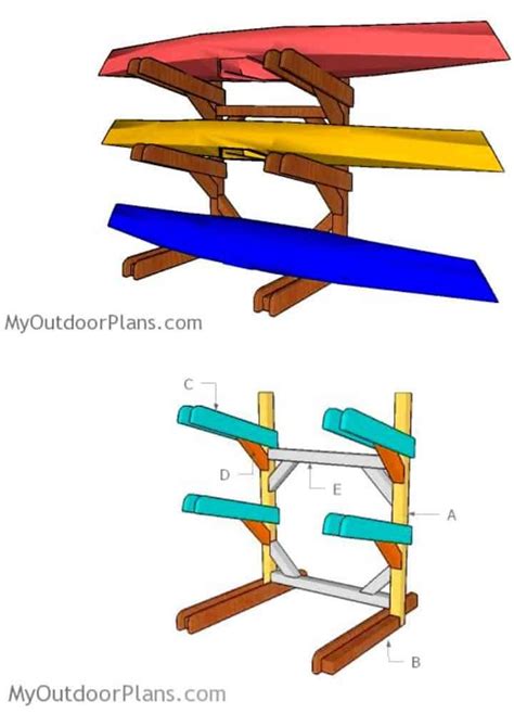 Build a Kayak Rack Plans 的图像结果