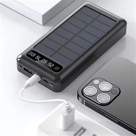 Buy TexoVera Solar Power Bank 10000 mAh with 15W Solar Charging and ...