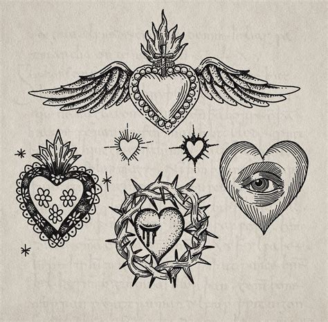 Pin by Rachel Nelson on Crafts | Sacred heart tattoos, Traditional ...