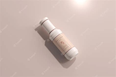 Premium PSD | Cosmetic plastic bottle mockup
