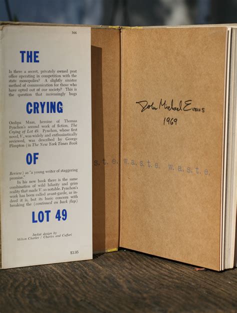 The Crying of Lot 49 by Pynchon, Thomas: Very Good Hardcover (1968) 1st ...