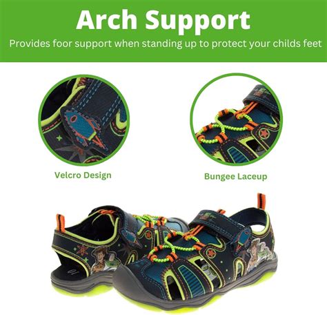 Buy Disneys Kids Boys Toy Story Sandals – Light Up Sport Summer Sandals ...