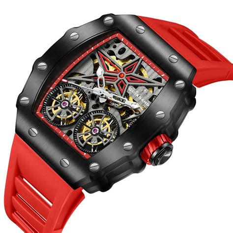 Giordano Luxury Automatic Watch for Men – Mechanical Skeleton Dial ...