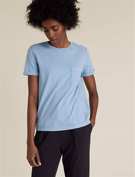 Buy Pure Cotton Crew Neck T-Shirt at Marks & Spencer
