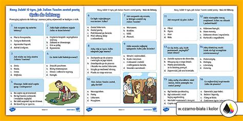 Rany Julek! | Test z lektury do druku | Karta pracy - Twinkl