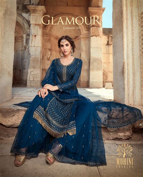 Mohini Launching Glamour 90 Georgette Designer Dress Material