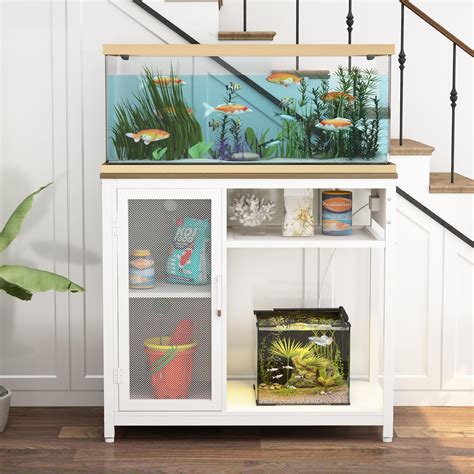 40-50 Gallon Aquarium Stand,Fish Tank Stand with Power Outlets,Metal ...