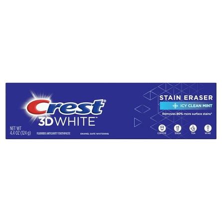 Buy Crest 3D White Stain Eraser Teeth Whitening Toothpaste - Icy Clean ...