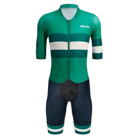 Buy Santini Viper Bengal Skinsuit - Green | Cyclop.in