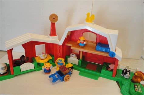 Fisher Price Little People Farm/Barn Musical Animal Sounds Lot w/15 ...