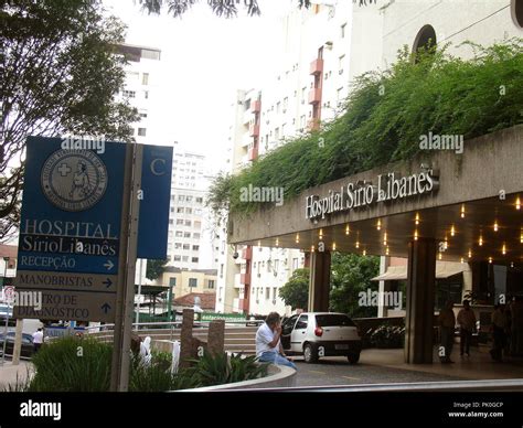 Building, Sírio Libanês Hospital, Bela Vista, São Paulo, Brazil Stock ...