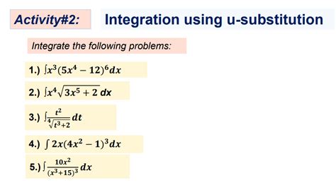 Integrate Using U Substitution 的图像结果
