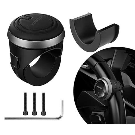 Yobbo Universal Car Steering Wheel Spinner Knob 360° Rotation Power ...