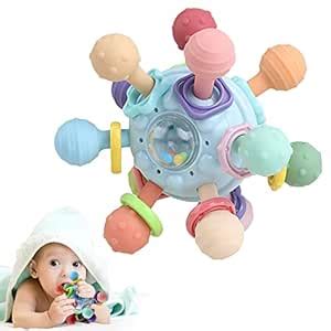 Baby Teething Toys - Infant Sensory Chew Rattles Toys - Newborn ...