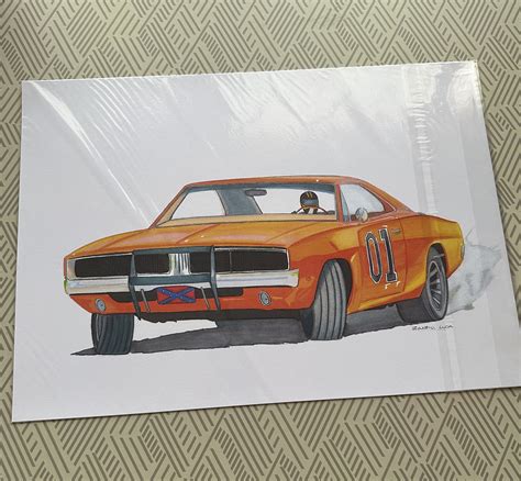 General Lee Car Drawings