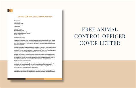 Animal Control Officer Cover Letter in Word, Google Docs, Pages - Download | Template.net
