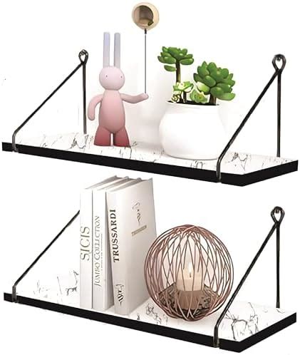 Dime Store Engineered Wood Glossy Wall Mount Floating Hanging Rack ...