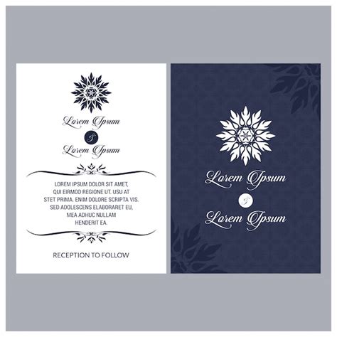 Invitation de mariage vintage Les ensembles de conception de mandala de ...