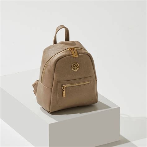 Mink Pocket Detailed Plain Backpack | Ipekevi