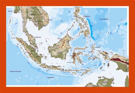 Physical map of Indonesia | Maps of Indonesia | Maps of Asia | GIF map | Maps of the World in ...
