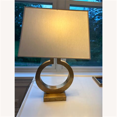 Serena & Lily Brass Ring Lamps - AptDeco