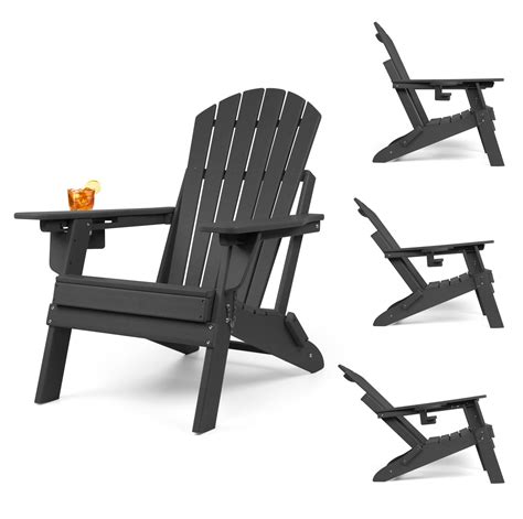 FUNBERRY Plastic Adirondack Chairs,Folding Adirondack Chairs,Adjustable ...