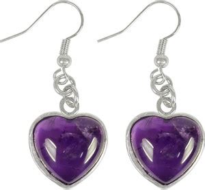 REIKI CRYSTAL PRODUCTS Natural Amethyst Heart With Frame Shape Crystal ...