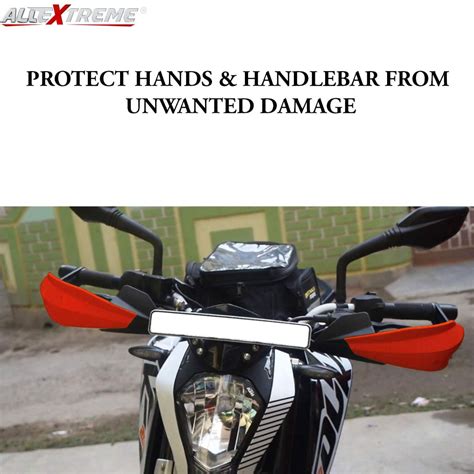 Allextreme EXHGDR1 Universal Bike Handlebar Handguard Finger Brush Wind ...