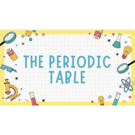 Image result for Periodic Table Lesson Introduction