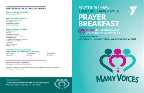 2025 Tuckahoe Prayer Breakfast Program by YMCA Richmond - Issuu