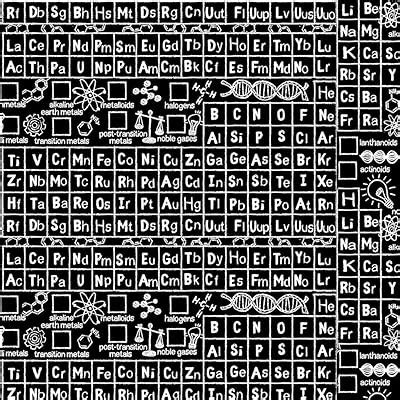 Timeless Treasures Science Theme Periodic Table India | Ubuy