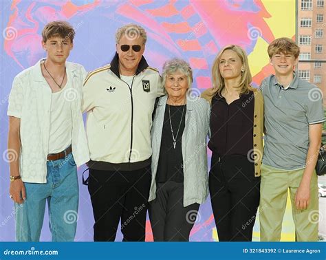 Will Ferrell and Family at the World Premiere of Illumination S ...