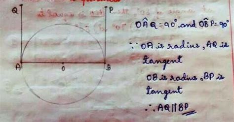 prove. that the tangentto a circle at end points of a diameter are ...