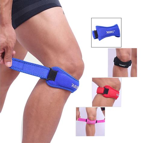 Adjustable Sports Knee Patella Tendon Support Strap Band Gym Fitness ...